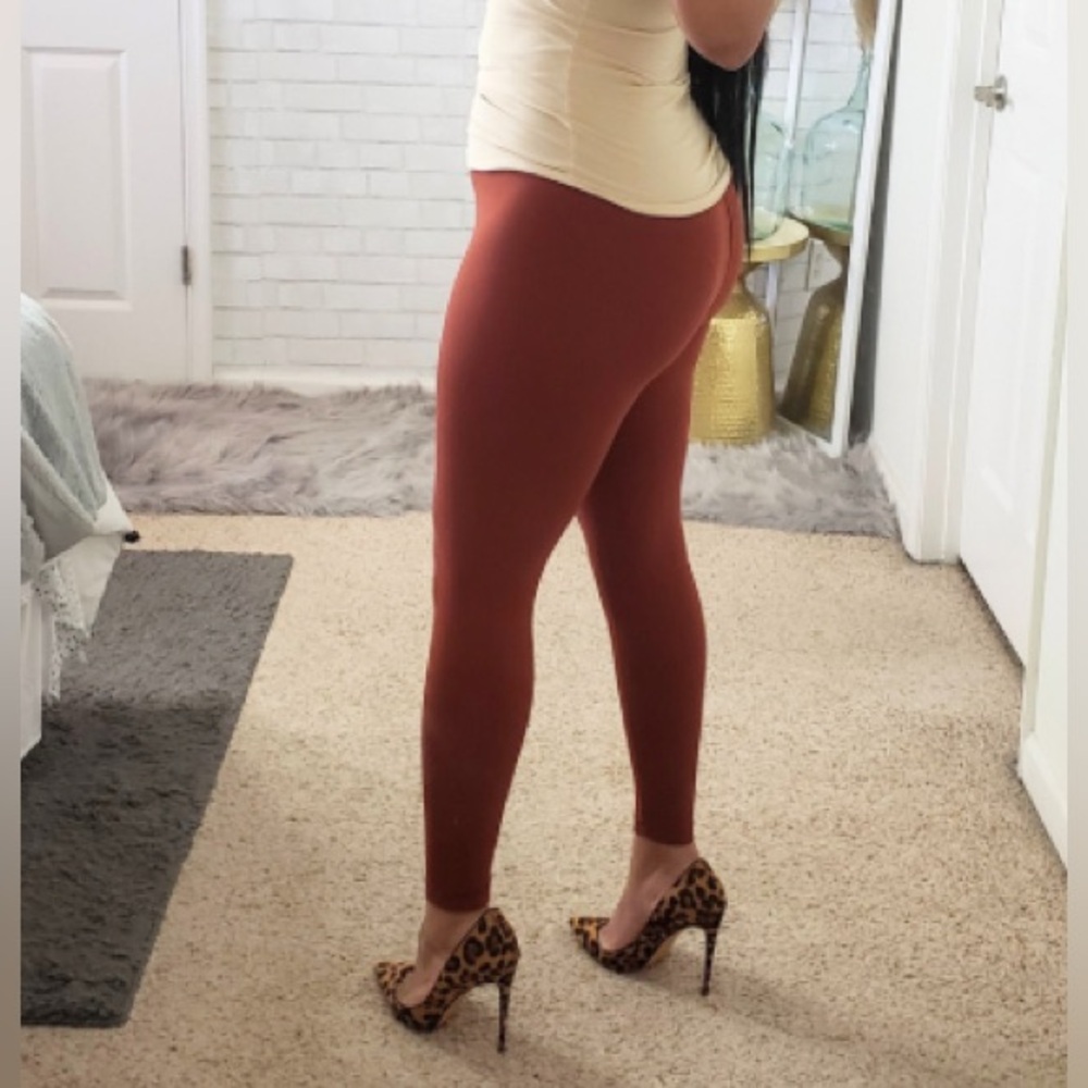 Buttery Soft Leggings- Rust